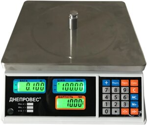 Торгові ваги ВТД-Т1-30 кг, РК-дисплей