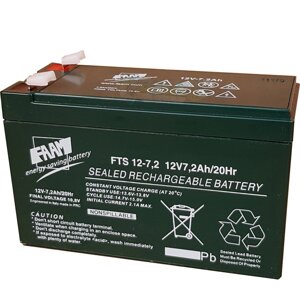 Стаціонарна акумуляторна батарея FAAM FTS 12-7.2, свинцево-кислотна акумуляторна батарея