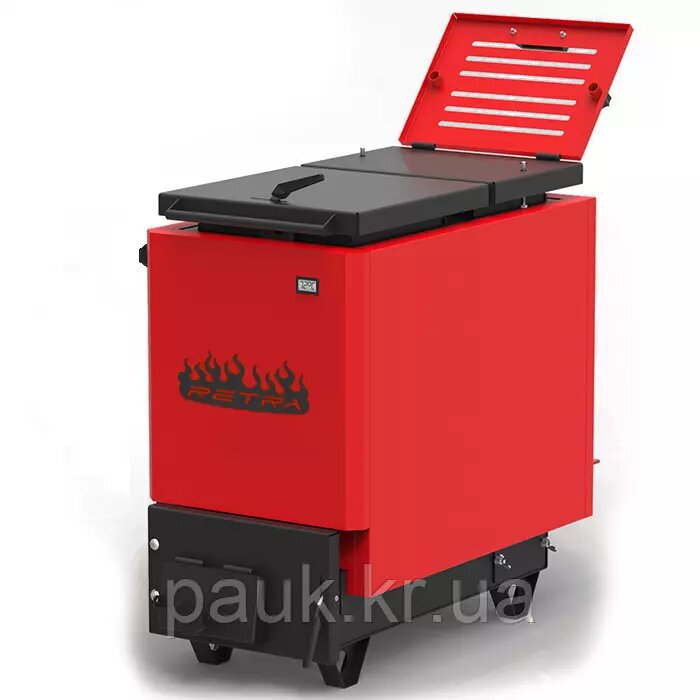 Твердопаливний котел 16 кВт Retra 6M Red, з нижнім горінням (шахтний котел) Ретра від компанії ПАУК - інтернет-магазин торгового,складського,опалювального обладнання - фото 1