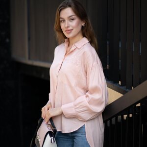 Блузка жіноча рожева XL