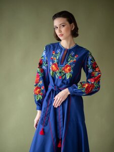 Вишита сукня Edelvika арт. 871-18/00 Синє XXL