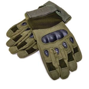 Тактические армейские перчатки (цвет олива), размер L