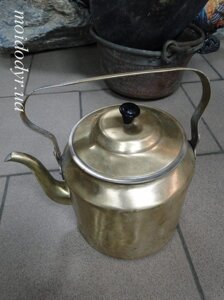 Латунний тульський чайник 1955 р декор