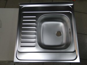 Мийка кухонна з нержавіючої сталі Alveus Classic ( 600мм х 600мм ) накладна, декор