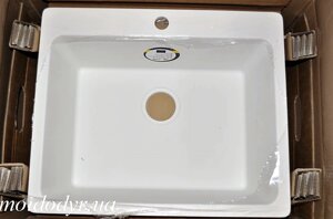 Мийка кухонна гранітна врізна в один рівень зі стільницею Vered D-1000 White Granit