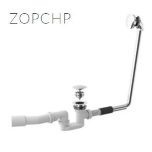 Сифон для ванни Marmorin декоративний click-clack ZOPCHP з переливом