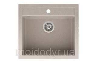 Гранітна мийка Aquasanitа Quadro sqq 100 бежевий