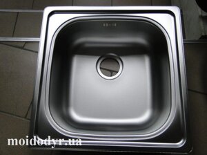 Мийка кухонна врізна з нержавіючої сталі 500мм х 500мм х 180мм декор