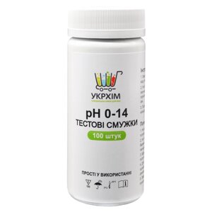 Індікаторні смужка на pH 0-14 (100 шт.) UKRHIM TS-PH14-100