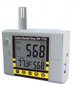 Стаціонарний СО2 монітор / термогігрометр-контролер AZ-7722