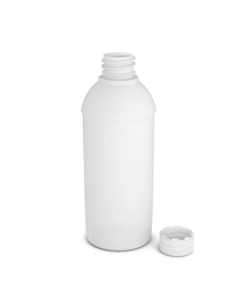 Пляшка вузькогорлих градуированная з кришкою 1000мл, поліетилен від компанії ТОВ "УкрАналітіка" - фото 1