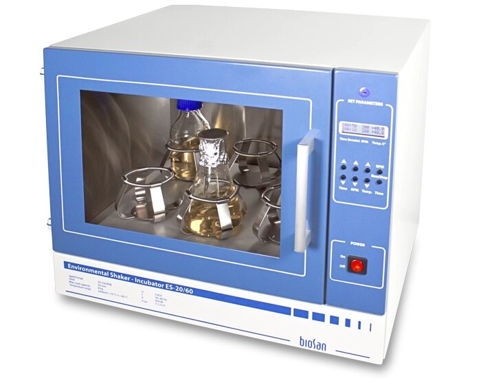 Шейкер-інкубатор BioSan ЕS-20/60 настільний (590x525x510 мм) 120В/230 В, 50/60 Гц від компанії ТОВ "УкрАналітіка" - фото 1