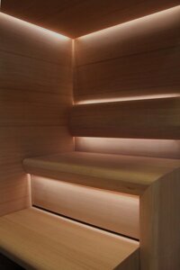 Sauna Linear Glass