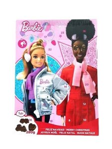 Адвент календар Dolci Barbie Chocolate Advent Calendar з шоколадними фігурками 280g