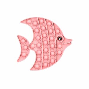 Антистресс - игрушка Pop It Розовая рыбка Поп Ит
