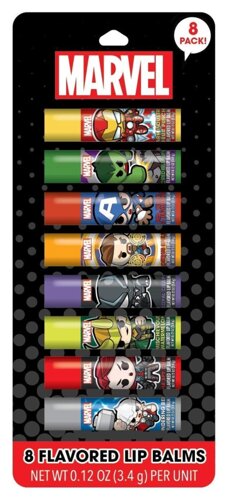 Бальзами для губ Marvel Lip Balm 8st USA