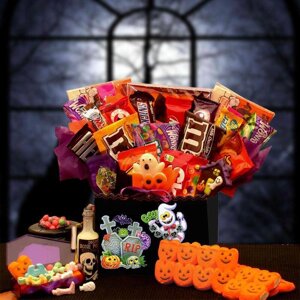 Бокс Солодощів HALLOWEEN SWEET BOX МЕГА з сніданком та іншими солодощами