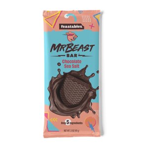 Чорний шоколад із морською сіллю Feastables MrBeast Sea Salt Dark Chocolate Bar 60g