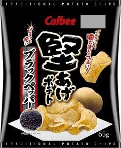 Чіпси Calbee Kataage Potato Chips Black Pepper Taete 65g