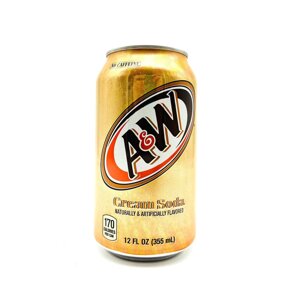 Напій газований A&W Cream Soda без кофеина 355ml
