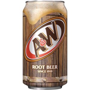 Напій A&W Root Beer Soda Pop A&W Root Beer MINI 221ml