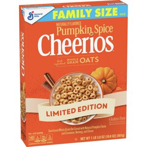 Пластівці Cheerios Pumpkin Spice Gluten Free 524 g (Термін придатності до 17.08)