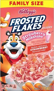 Пластівці Kellogg's Strawberry Milkshake Frosted Flakes 652g