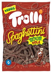 Кислі жувальні цукерки Trolli Spaghettini зі смаком коли 100 г