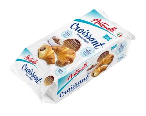 Круасани з шоколадно вершковою начинкою Antonelli Two Flavoured Milk Chocolate Croissant 250 g 5 шт