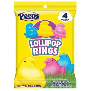 Льодяники Peeps Lollipop Rings, 4шт