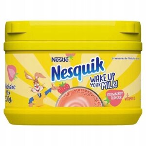 Молочний коктейль Nestle Nesquik wake up strawberry milk shake mix 300gm