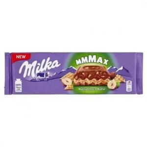 Молочний шоколад Milka Nutty Choco Wafer горіховий з шоколадною вафелькою 270 грам