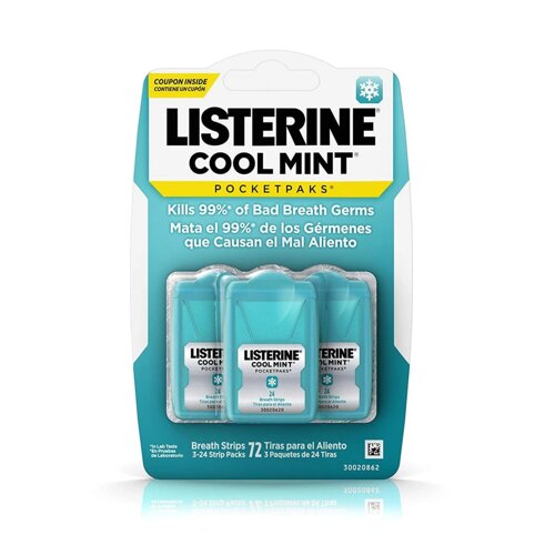 М'ята смуги Listerine Cool Mint PocketPaks 72 ST