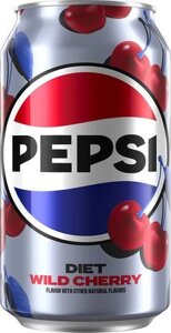 Напій Pepsi Cola Diet Wild Cherry Soda Pop, 355мл