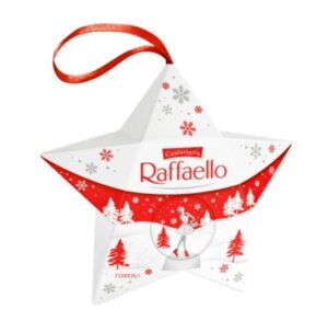 Новорічні цукерки Ferrero Raffaello Star 40 г