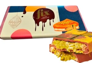 Оригінальний дубайський шоколад з фісташковою пастою та катаїфі Fix Dessert Chocolatier 200г, Дубай