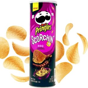 Гострі чіпси Pringles Scorchin BBQ 158g
