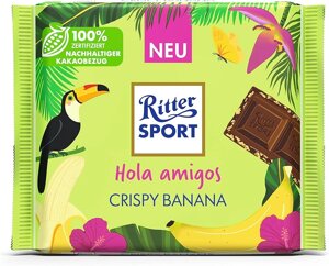 Шоколадка Ritter Sport Crispy Banana 100g