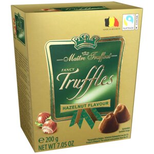Шоколадні цукерки Maitre Truffout Fancy Gold Truffles Hazelnut 200g