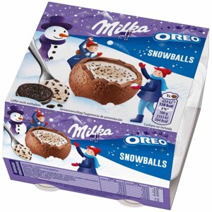 Шоколадний набір Milka Snow Balls Oreo 4x28g (Термін приданості до 03.2024