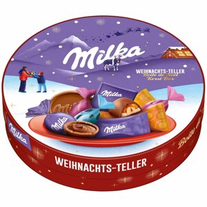 Шоколадний набір Milka Weihnachts teller 196g