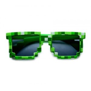 Сонцезахисні піксельні окуляри Майнкрафт (зелені)