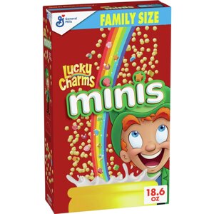 Сухий сніданок Lucky Charms Minis Cereal with Marshmallows Family Size 527 g