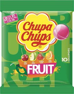 Упаковка льодяників на паличці Chupa Chups Fruit Bag Lollipop, 120г