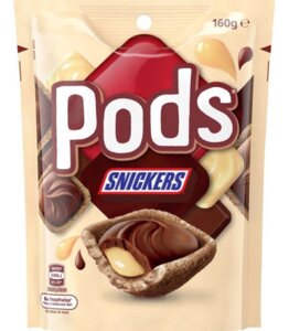 Вафельні цукерки Pods Snickers 160г