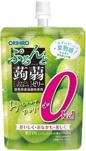 Японська цукерка рідке желе Orihiro Konjac Jerry Standing Pouch Zero calories Shine Muscat, 130 г