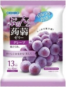 Японська цукерка рідке желе Orihiro Purunto Konjac Виноград 120g