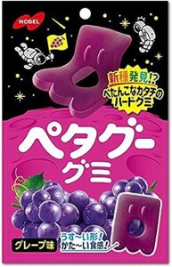 Японські цукерки Nobel Petagu Gumi зі смаком винограду, 51г