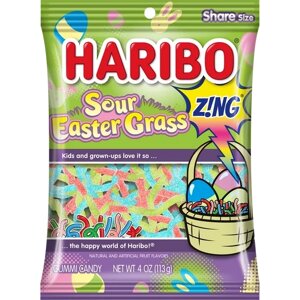 Желейні цукерки Haribo Sour Easter Grass Gummi Candy, 113г