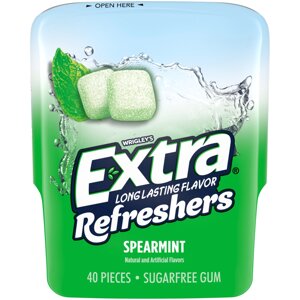 Жуйки EXTRA Refreshers Spearmint Chewing Gum sugar free 40 шт